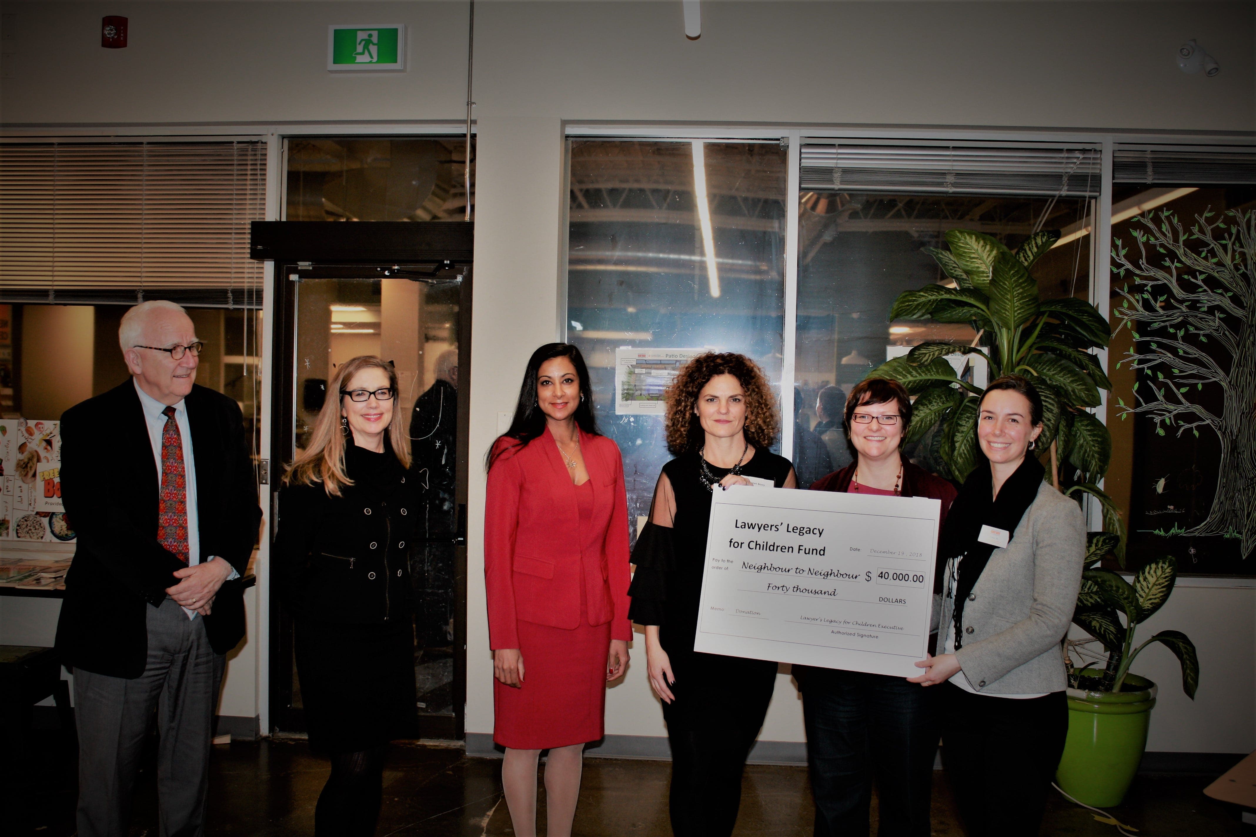 Lawyers’ Legacy for Children Fund donates $40,000 to the Hamilton Community Food Centre