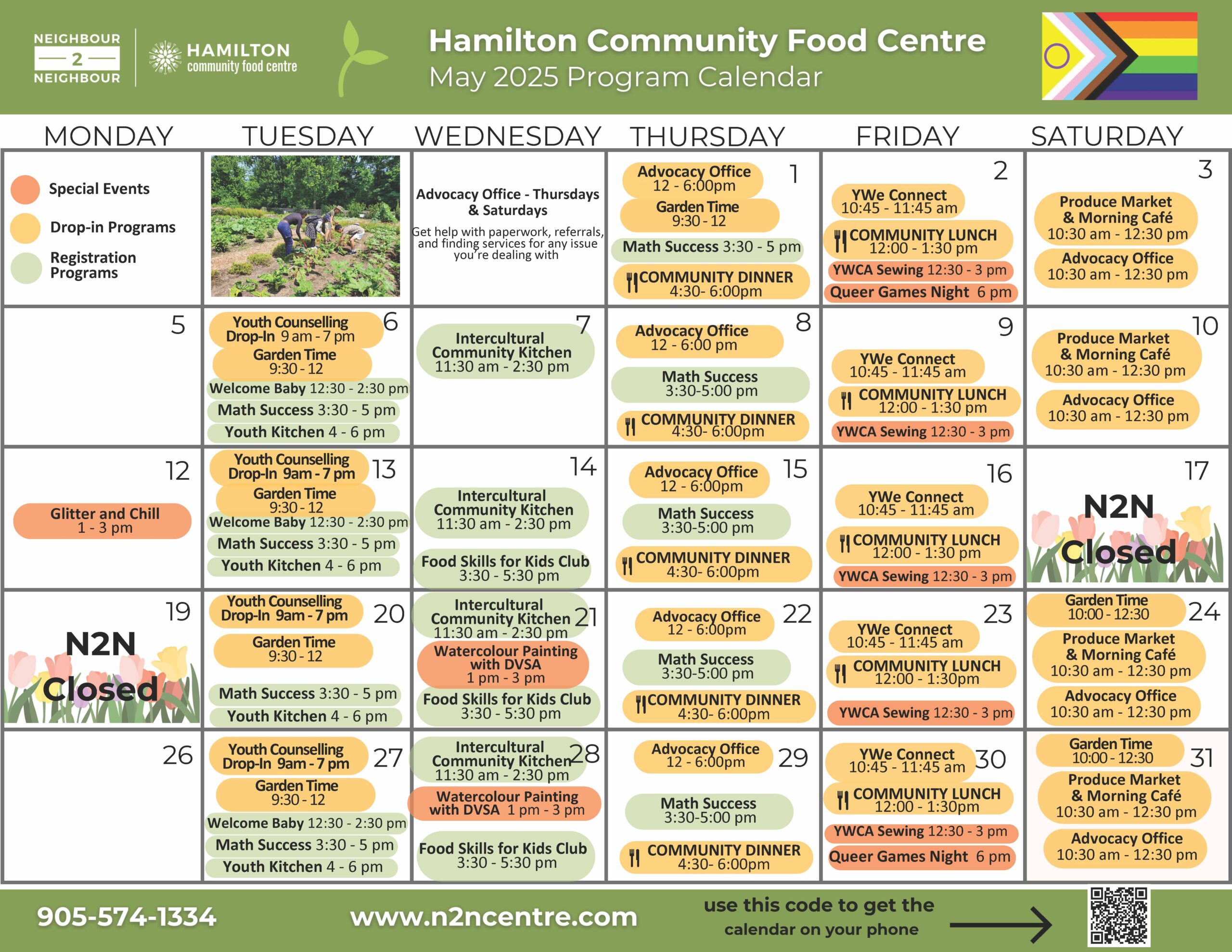 Hamilton Community Food Centre February 2025 Calendar