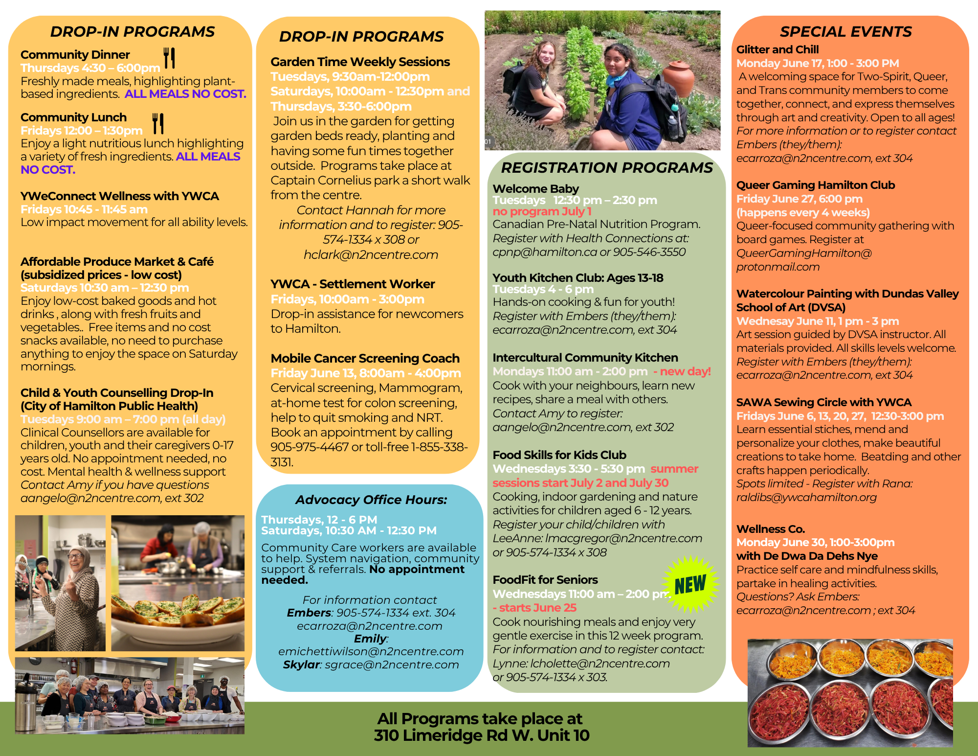 Hamilton Community Food Centre February 2025 Calendar