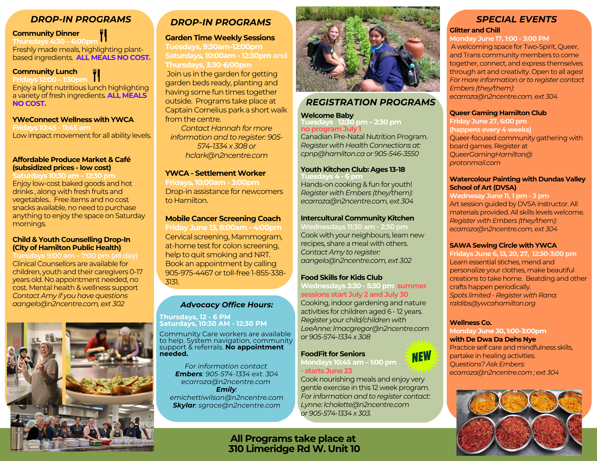 Hamilton Community Food Centre February 2025 Calendar