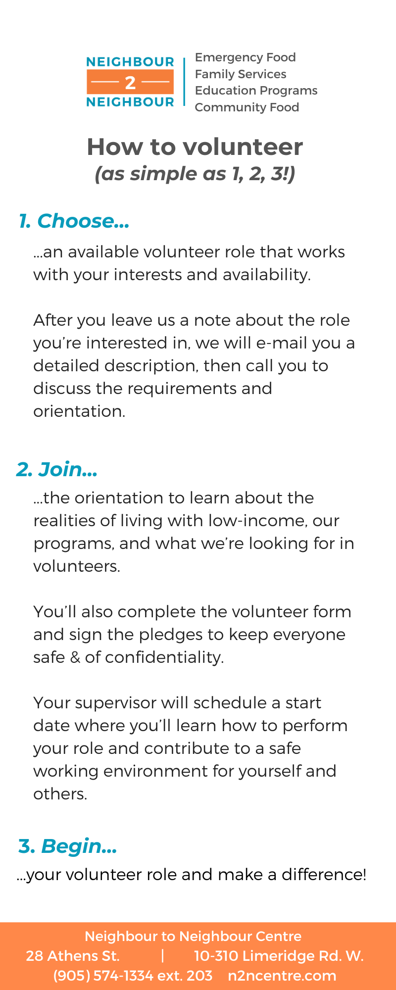 3 steps to volunteering