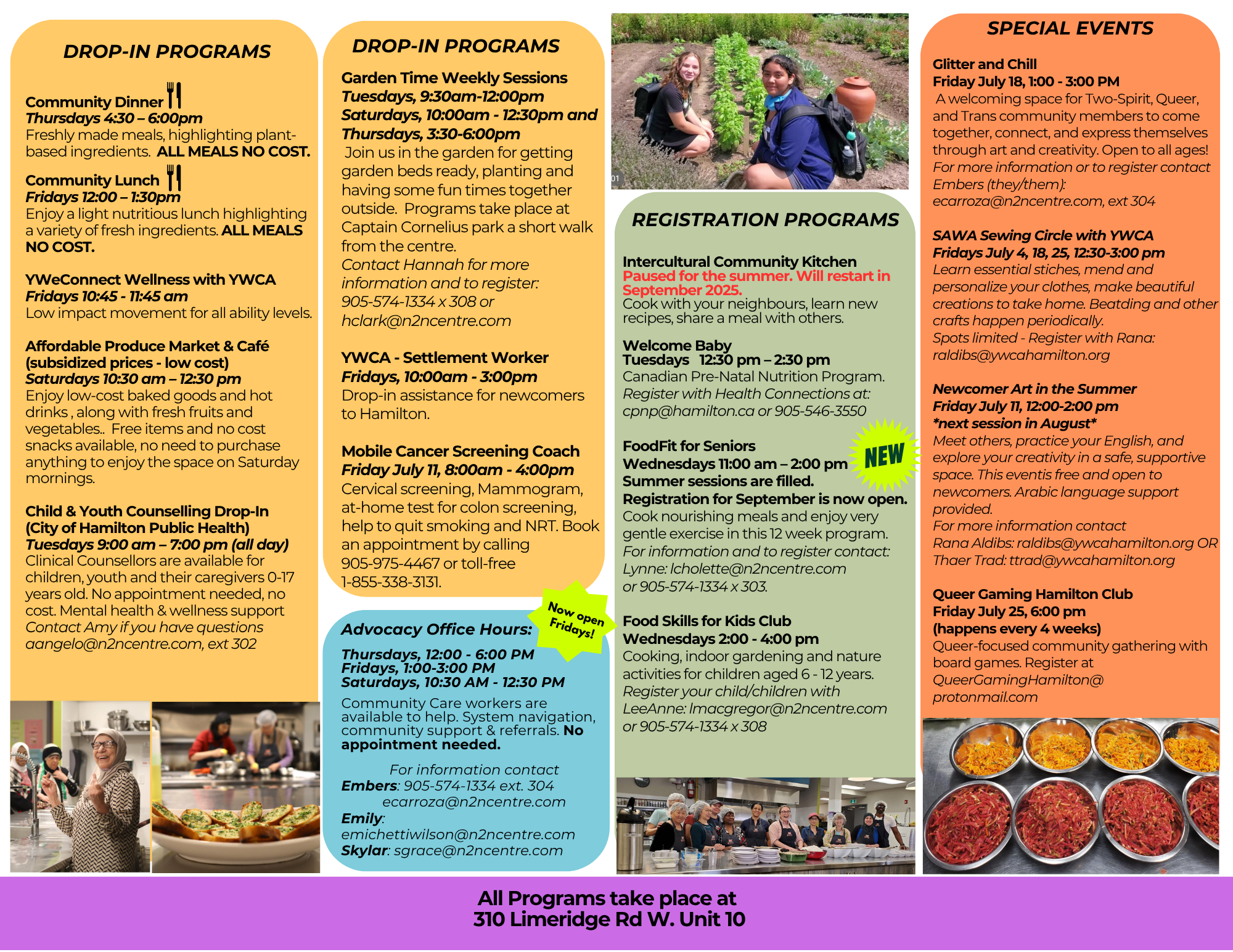 Hamilton Community Food Centre February 2025 Calendar