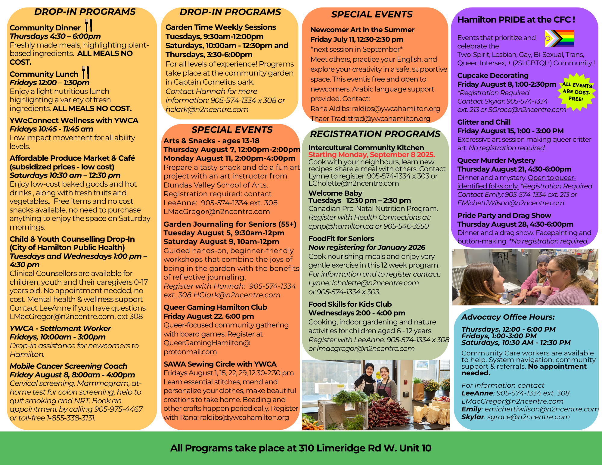 Hamilton Community Food Centre February 2025 Calendar