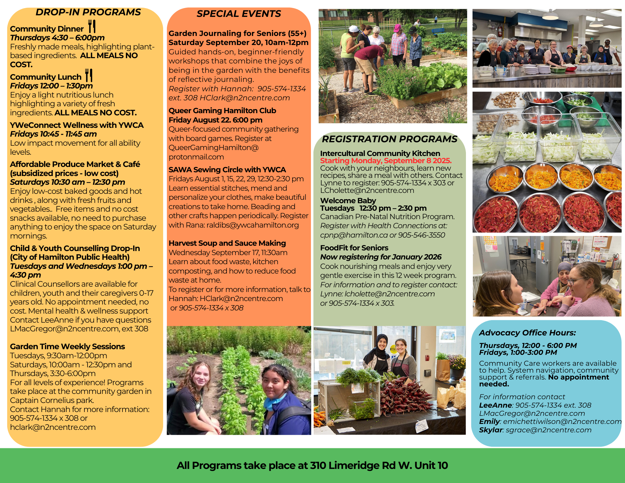 Sept Program Calendar 2 Full Hamilton Community Food Centre February 2025 Calendar