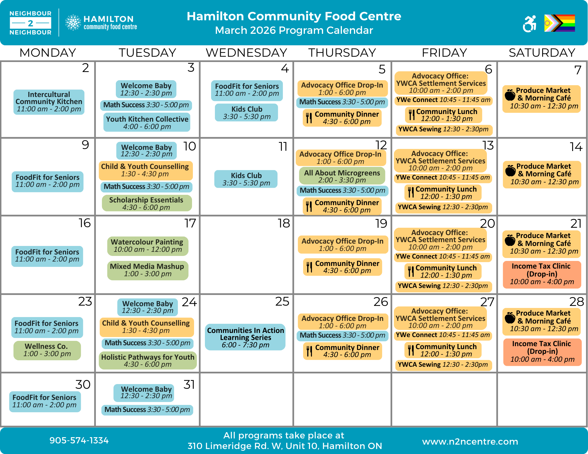 June Calendar for HCFC